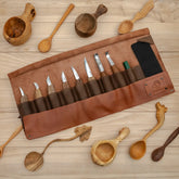 Deluxe Wood Carving Set With Walnut Handles – S18X