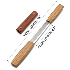 Drawknife with Leather Sheath - DK2S