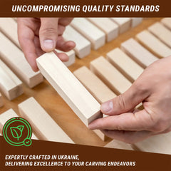 Set of Basswood Carving Blocks for Wood Carving – 16 pcs – BW16