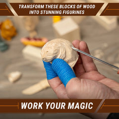 Set of Basswood Carving Blocks for Wood Carving – 18 pcs – BW18