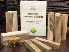 Set of Walnut Carving Blocks for Wood Carving – 10 pcs – BW10 Walnut