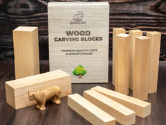 Set of Alder Carving Blocks for Wood Carving – 10 pcs – BW10 Alder