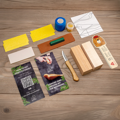 Comfort Bird Kit – DIY Carving Kit with Safety Gloves in size S