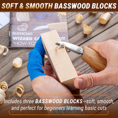 Wizard Starter Bundle – DIY Carving Kit with Safety Gloves in size S