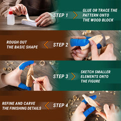 Wizard Carving Kit – Complete Starter Whittling Kit for Beginners – DIY03