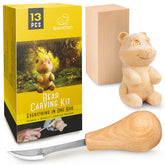 Bear Carving Kit – Complete Starter Whittling Kit for Beginners – DIY05