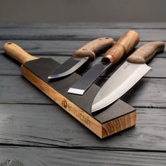 Dual-Sided Leather Paddle Strop & Polishing Compound – LS6P1