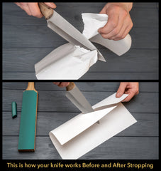 Dual-Sided Leather Paddle Strop & Polishing Compound – LS6P1