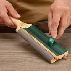 Dual-Sided Leather Paddle Strop for Hook Knives & Gouges – LS5P1