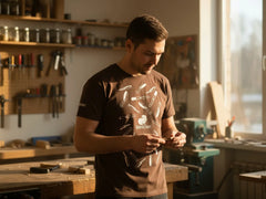 BeaverCraft Men’s T-Shirt (Brown)