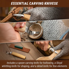 Wood Carving Tool Set for Spoon Carving (Left handed) - S13L