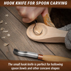 Complete Spoon Carving Tool Set – Wood Carving Set for Beginners and Pros – S14m