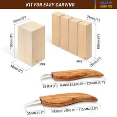 Whittling Wood Knives Kit - S16