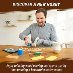 Celtic Spoon Carving Kit – DIY Carving Kit with Safety Gloves in size S