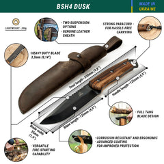 Bushcraft Knives Bundle BSH3 Nightfall + BSH4 Dusk + BSH5 Shadow