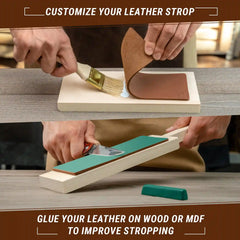 Leather Strop & Polishing Compound - LS2P1