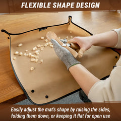 Hobby Work Mat – Wood Chip Catcher for Carving & Crafts
