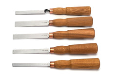Extended Wood Carving Set of Knives, Chisels, Gouges, and Sharpening Accessories in a Tool Holder – S70