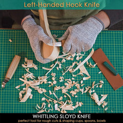 Left Handed Tools for cutting spoons from a wood