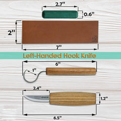 Left Handed Tools for cutting spoons from a wood