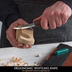 Premium Spoon Carving Set With Walnut Handles - S14X