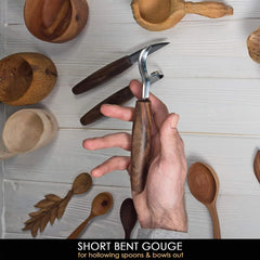 Premium Spoon Carving Set With Walnut Handles - S14X