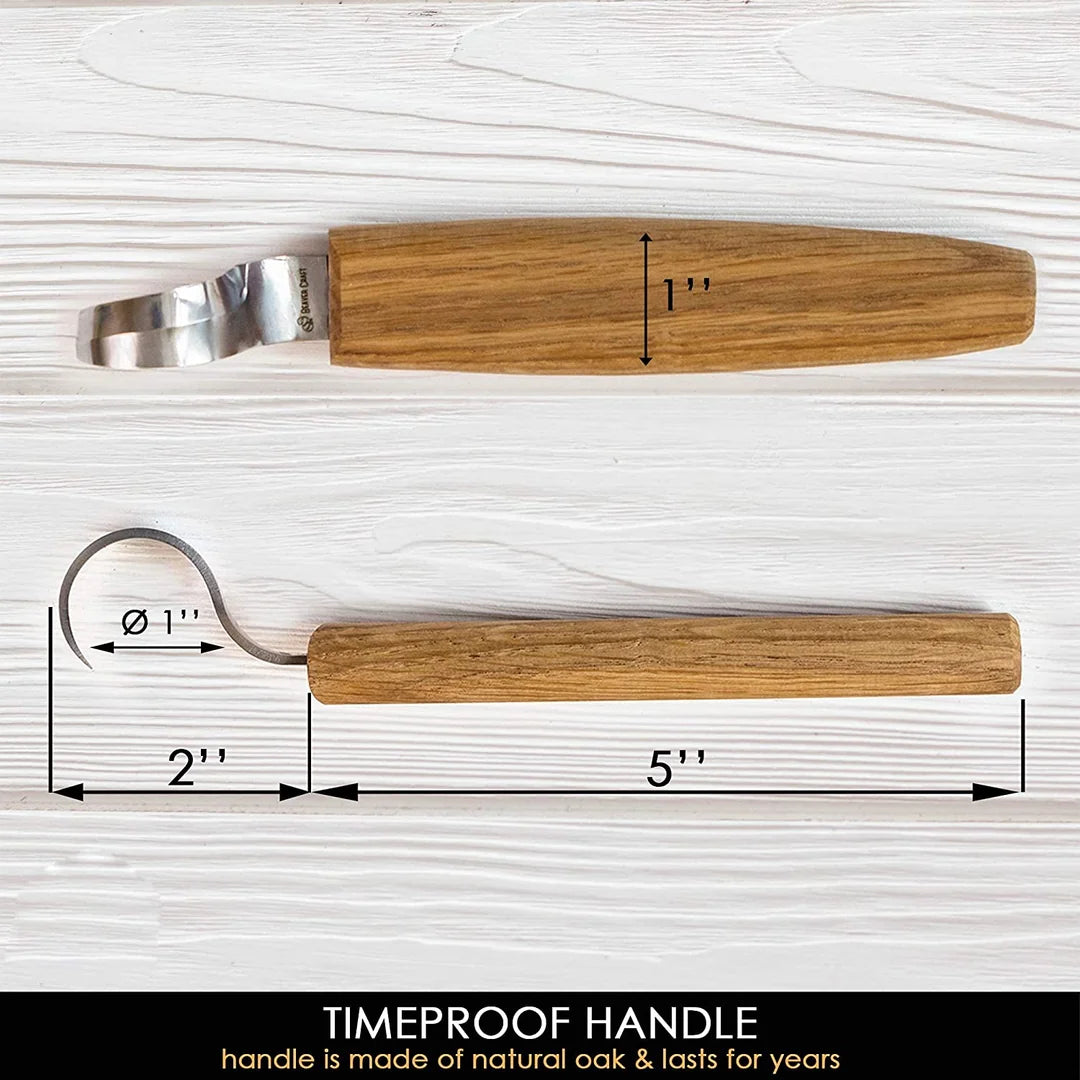 Hook knife for wood carving