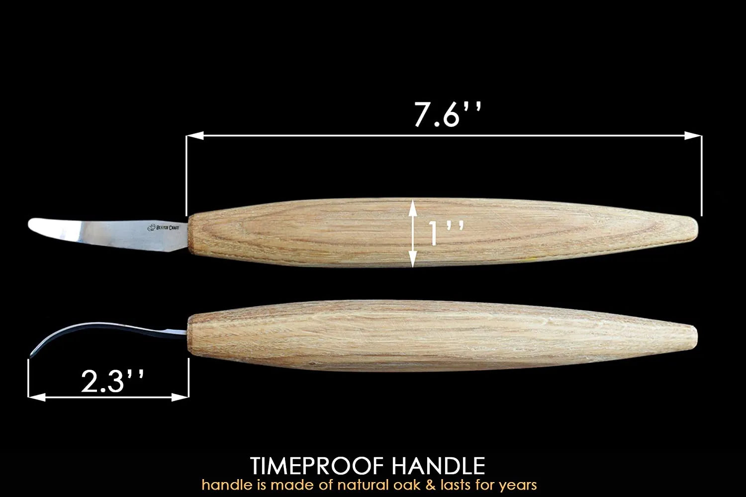 Knife for kuksa bowl spoon