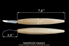 Knife for kuksa bowl spoon