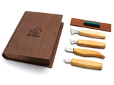 Chip Carving Knives Set in a Book Case - S05 Book