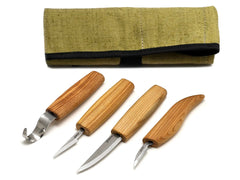 Extended Wood Carving Knife Set – Whittling, Detail & Spoon Carving Knives Set – S09