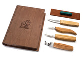 Set of 4 Knives in a Book Case - S09 book