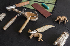 Spoon and Kuksa Carving Professional Set with Knives and Strop - S43
