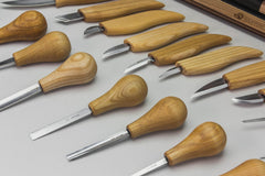 Large Wood Carving Tool Set with 20 Tools (Left-handed) - S57L