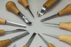 Large Wood Carving Tool Set with 20 Tools (Left-handed) - S57L
