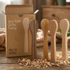Spoon Carving Blanks Set (4 pcs) for Wood Carving – Mixed Wood (Basswood, Cherry, Mulberry, Walnut) – BB2