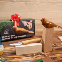 Comfort Bird Kit  – DIY Carving Kit  with Safety Gloves in size S