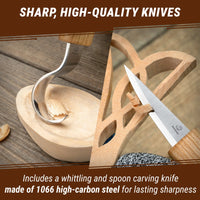 Celtic Spoon Carving Kit – Complete Starter Spoon Carving Kit – DIY04