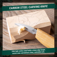 Santa Carving Kit – Complete Starter Whittling Kit for Beginners, Kids & Adults – DIY06
