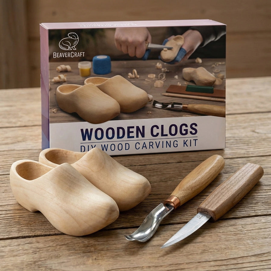 Kit de Tallado de Zuecos de Madera – DIY10