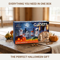 Ghosts Wood Carving Kit – Complete Whittling Kit for Beginners, Kids & Adults
