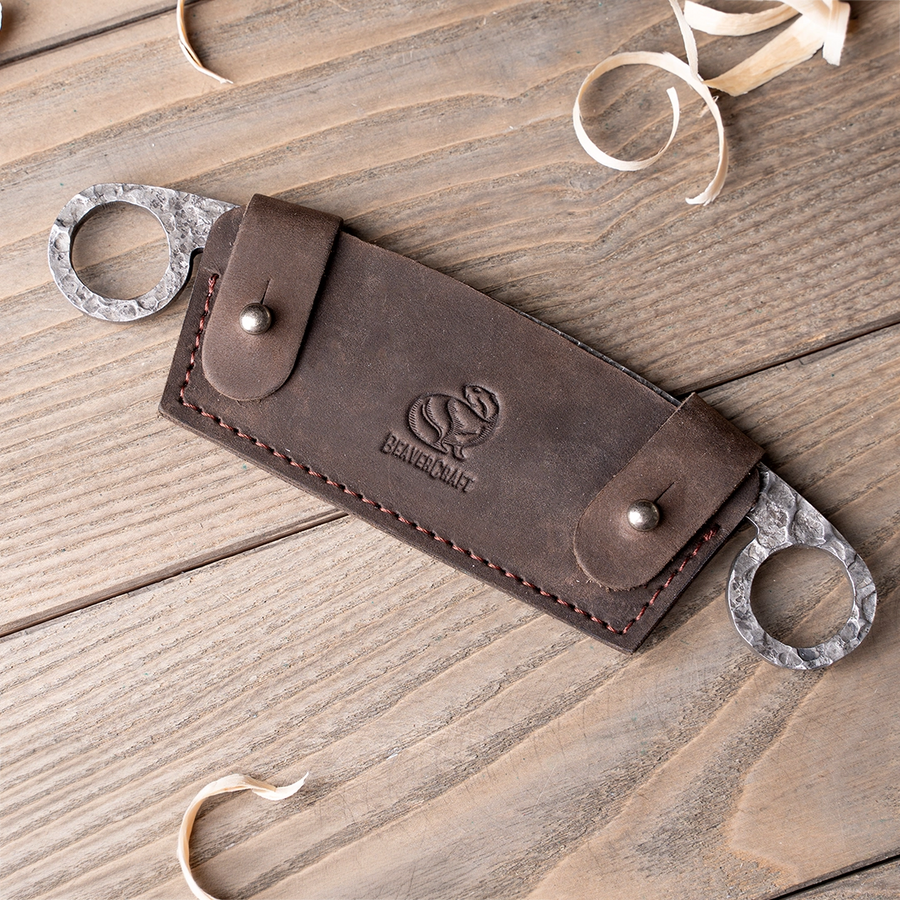 Petit Crochetage Forgé à la Main avec Étui en Cuir – DK5S