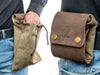 Leather & Canvas Bushcraft Foraging Belt Bag Pouch for Camping – LC_CB_01