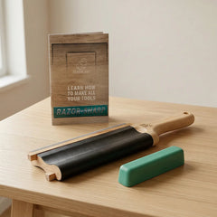 Dual-Sided Leather Paddle Strop for Hook Knives & Gouges – LS5P1