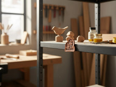 Leather Fridge Magnet (Beaver)