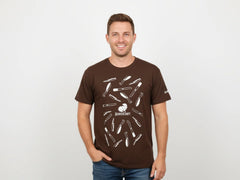 BeaverCraft Men’s T-Shirt (Brown)