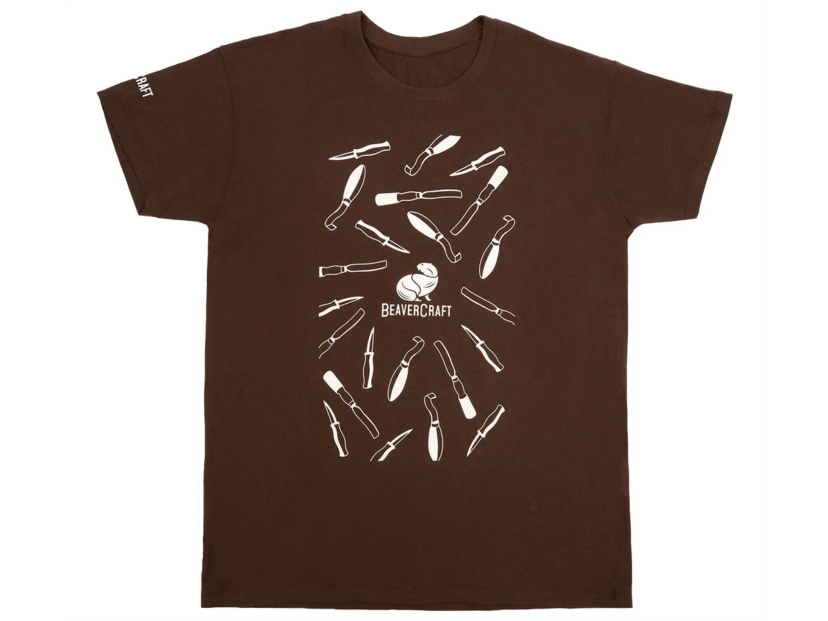BeaverCraft Men’s T-Shirt (Brown)
