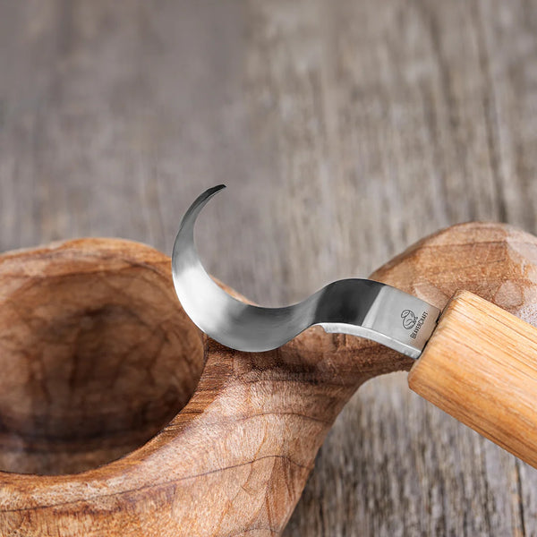 Spoon Carving Knife (25 mm) with Oak Handle - SK1 Oak