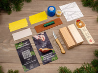 Bird & Bear Carving Set – Complete Wood Carving Kit Bundle with Comfort Bird & Bear – BDIY01_05