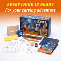 Ghosts Wood Carving Kit – Complete Whittling Kit for Beginners, Kids & Adults